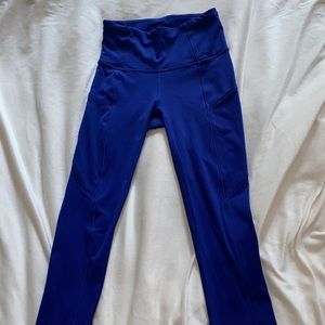 Size 2 Electric Blue Lululemon Leggings